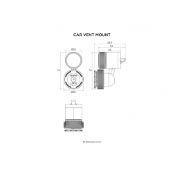 Автомобилна стойка за вентилационен отвор QUAD LOCK MAG CAR VENT Автомобилна стойка за вентилационен отвор QUAD LOCK MAG CAR VENT