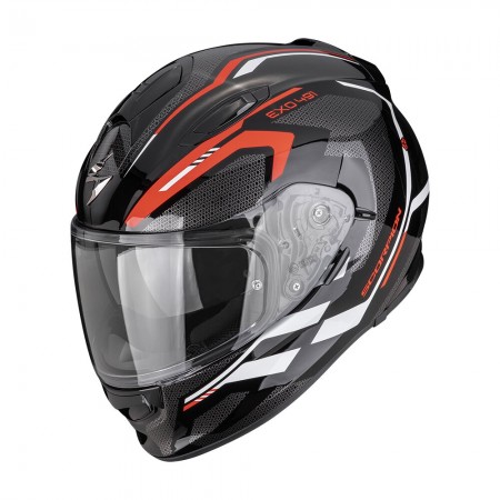 Каска Scorpion Exo 491 Kripta Black-Red-White