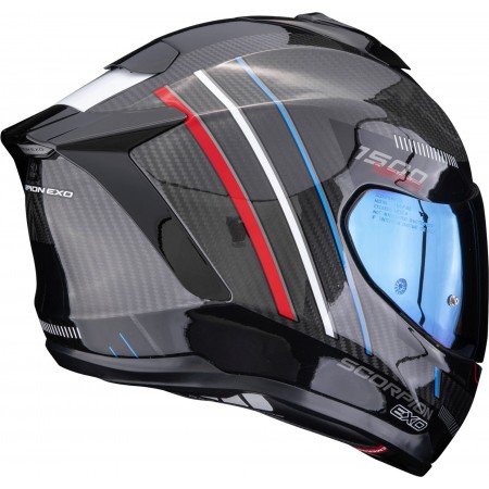 Каска SCORPION EXO-1500 CARBON AIR ZITY Black-Red-Blue