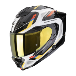 Каска Scorpion Exo-1500 Air Sleek White Blue Yellow Каска Scorpion Exo-1500 Air Sleek White Blue Yellow