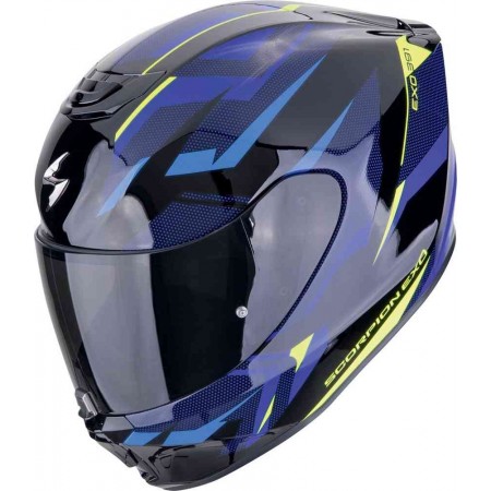 Каска Scorpions Exo 391 Aaxo Black/Blue/Yellow