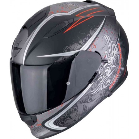 Каска Scorpions Exo 491 Run Black Matt/Red