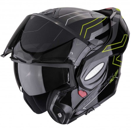 Каска Scorpion Exo-TECH EVO CONQUER Black/Neon/Yellow