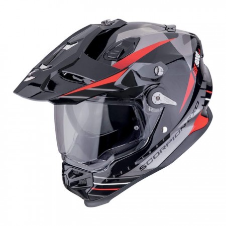 Каска Scorpion Exo ADF-9000 Air Feat Black/Silver/Red