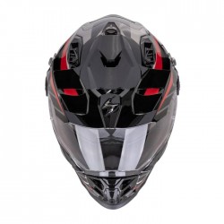 Каска Scorpion Exo ADF-9000 Air Feat Black/Silver/Red