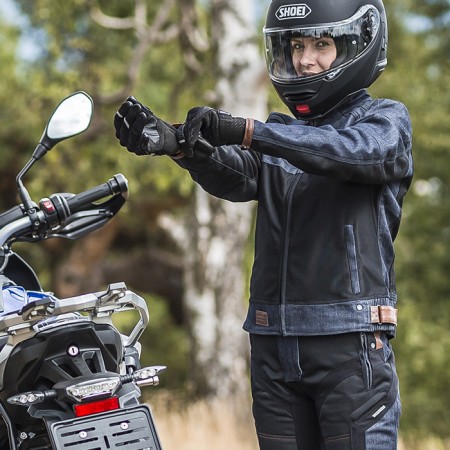 Дамско мото яке Trilobite 1995 Airtech BLUE/BLACK