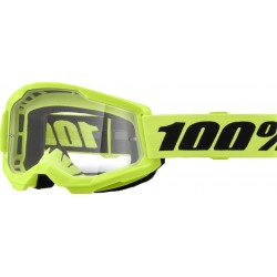 Мотокрос очила 100% Strata 2 Neon Yellow Clear - Прозрачна леща Мотокрос очила 100% Strata 2 Neon Yellow Clear - Прозрачна леща