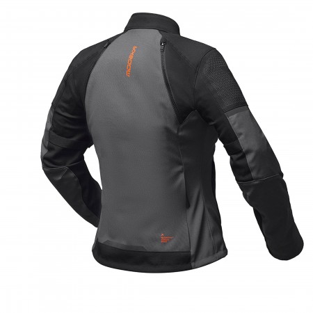 Дамско мото яке с водоусточива мембрана Modeka Muva Dark Grey Black
