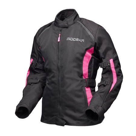 Дамско мото яке Modeka Luana Black/Pink