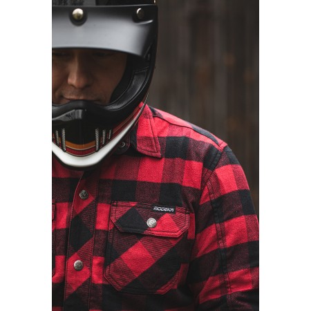 Мото риза Modeka Nooner Black/Red Мото риза Modeka Nooner Black/Red