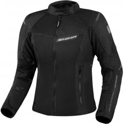 Дамско лятно мото яке SHIMA RUSH 2 Vented Lady Black + протектор за гръб