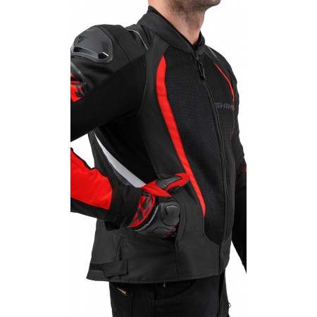 Лятно мото яке SHIMA MESHPRO 2.0 MEN RED + Протектор за гръб