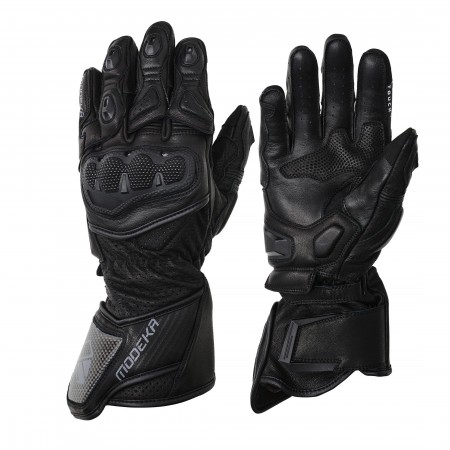 Спортин мото ръкавици Modeka Evox Кенгуру кожа Black