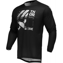 Мотокрос блуза THOR LAUNCHMODE Brave Jersey Black/Gray