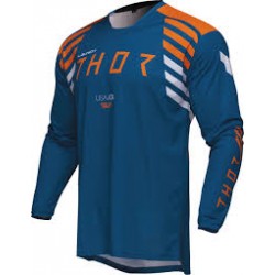 Мотокрос блуза THOR Launchmode S25 Zone Blue JERSEY