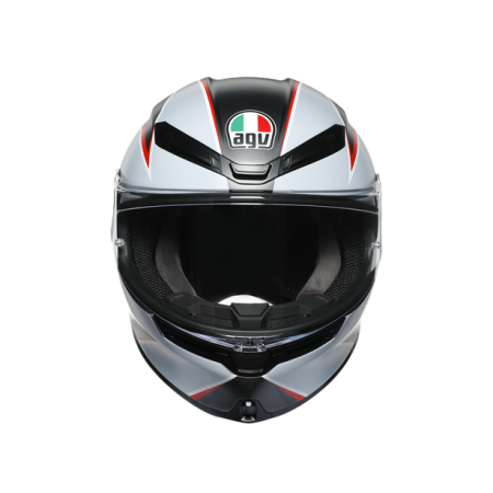 КАСКА AGV K-6 S FLASH MATT BLACK/GREY/RED