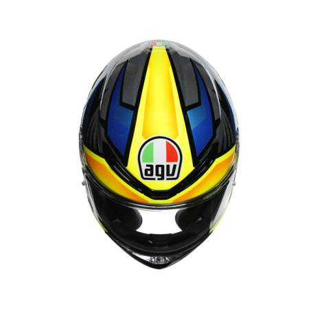 КАСКА AGV K-6 S JOAN BLACK/BLUE/YELLOW