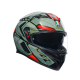 КАСКА AGV K3 - DECEPT MATT BLACK/GREEN/RED