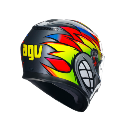 КАСКА AGV K3 -BIRDY 2.0 GREY/YELLOW/RED