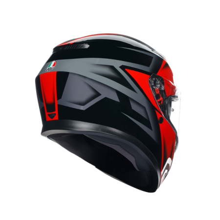 КАСКА AGV K3 -COMPOUND BLACK/RED