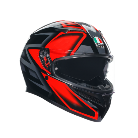 КАСКА AGV K3 -COMPOUND BLACK/RED