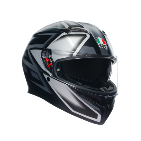 КАСКА AGV K3 COMPOUND MATT BLACK/GREY