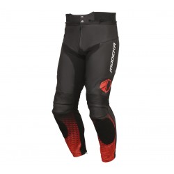 Кожен мото панталон Modeka Yron Black/Red Кожен мото панталон Modeka Yron Black/Red