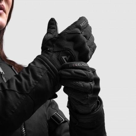 Дамски текстилни мото ръкавици Rebelhorn Core Black