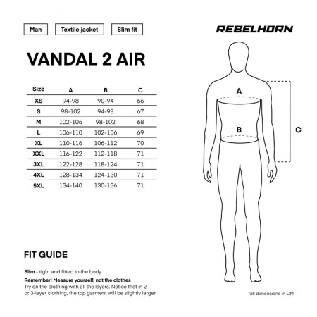 Текстилно мото яке REBELHORN VANDAL 2 AIR BLACK/RED