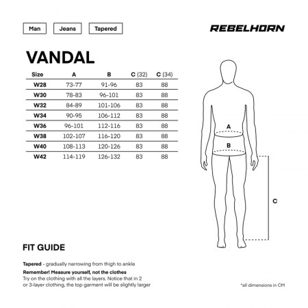 Мото дънки REBELHORN VANDAL BLUE