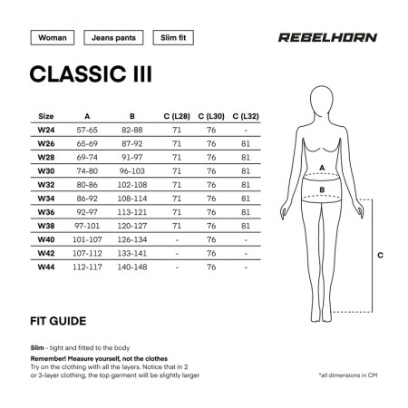 Дамски мото дънки REBELHORN CLASSIC III