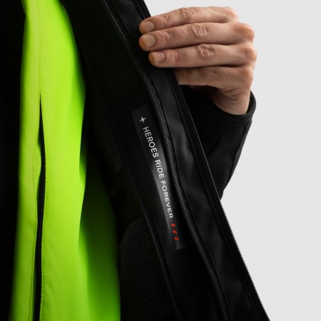 Текстилно мото яке Rebelhorn Borg 2 Black/Grey/Fluo/Yellow