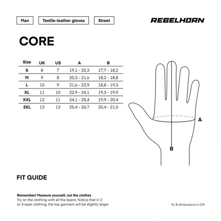 Текстилни ръкавици Rebelhorn Core