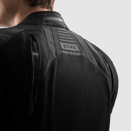 Текстилно мото яке Rebelhorn Borg 2 - Черен