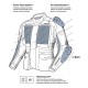 Текстилно яке REBELHORN CUBBY-V-BLUE/GREY/RED