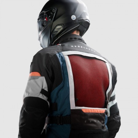 Текстилно яке REBELHORN CUBBY-V-BLUE/GREY/RED