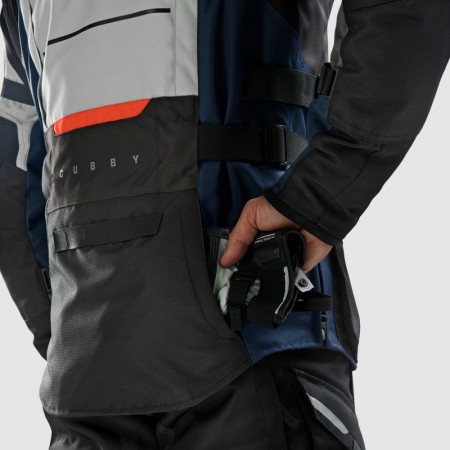Текстилно яке REBELHORN CUBBY-V-BLUE/GREY/RED