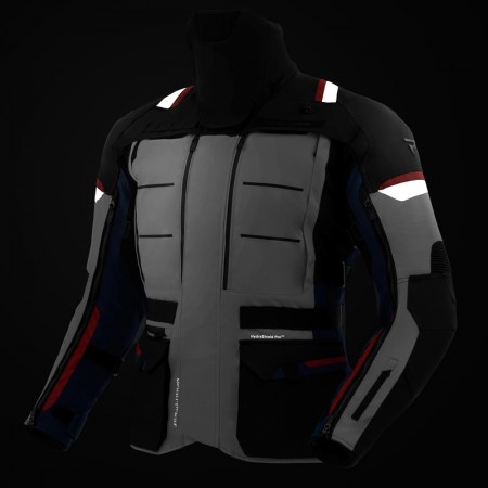 Текстилно яке REBELHORN CUBBY-V-BLUE/GREY/RED