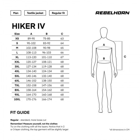 Текстилно яке Rebelhorn Hiker 4 Light Grey Blue Red
