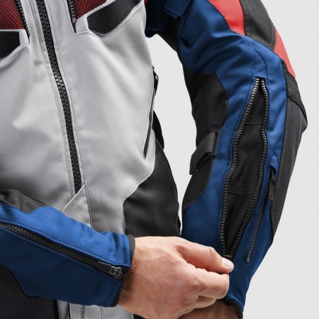 Текстилно яке Rebelhorn Hiker 4 Light Grey Blue Red