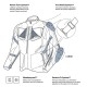 Текстилно яке Rebelhorn Hiker 4 Light Grey Blue Red