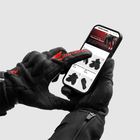 Текстилни ръкавици Rebelhorn Core Black/Red