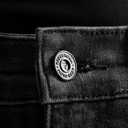 Дамски мото дънки Rebelhorn Classic Mono Washed Black