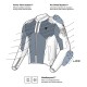 Текстилно яке REBELHORN JAX-TJ BLACK/GREY