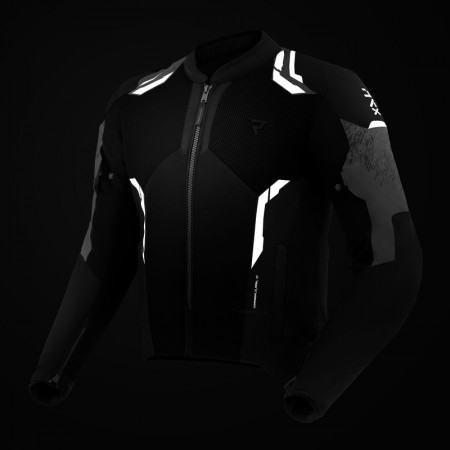 Текстилно яке REBELHORN JAX-TJ BLACK/GREY