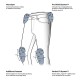 Дамски мото дънки Rebelhorn Classic Mono Washed Blue