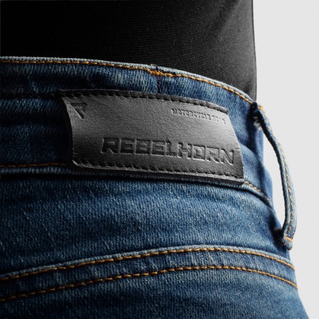 Дамски мото дънки Rebelhorn Classic Mono Washed Blue