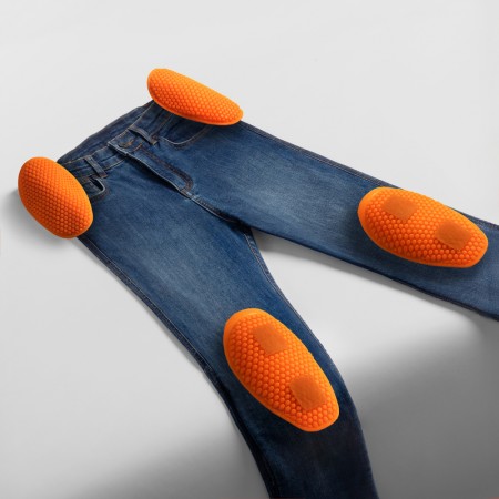 Дамски мото дънки Rebelhorn Classic Mono Washed Blue