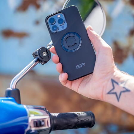 Стойка за телефон SP Connect MIRROR MOTO MOUNT - монтаж върху огледало