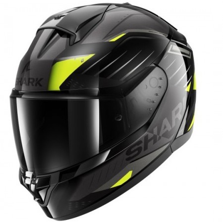Каска SHARK RIDILL 2 BERSEK BLACK/GREY/YELLOW FLUO